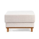 Ver imagem 4 de Puff 80cm Linho Ananda CabeCasa MadeiraOriginals Bege/Creme