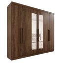 Ver imagem 4 de Guarda-Roupa Casal Casal 6 Portas 3 Gavetas com Espelho Roma Espresso Móveis