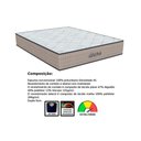 Ver imagem 2 de Cama Box Baú Queen: Colchão Espuma D45 Orthoflex Genova + Base CRC Suede Gray(158x198)