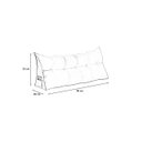 Ver imagem 4 de Almofada Cabeceira Ana Cama Solteiro 90cm Suede Marrom Mz Decor