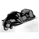 Ver imagem 3 de Escultura Decorativa Estátua Pantera Bebendo Água Piscina 102cm:preto Brilho