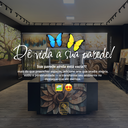 Ver imagem 7 de Quadro Decorativo Abstrato Folhagem Natural Detalhes em Bronze