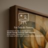 Quadro Folhagem Abstrato Moderno em Detalhes Bronze - 7