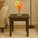 Ver imagem 2 de Mesa Lateral Apoio Quadrada 50cm Madeira Maciça/mdp Multimóveis Cr45331 Imbuia