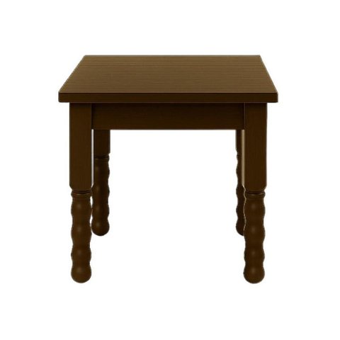 Mesa Lateral Apoio Quadrada 50cm Madeira Maciça/mdp Multimóveis Cr45331 Imbuia