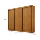 Ver imagem 3 de Guarda Roupa Casal 3 Portas Milano - Arbo Design