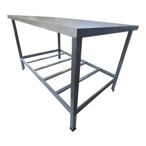 Mesa de Manipulação Inox 150x90cm Msi-09 - Cefaz Mesa Manipulação de Alimentos, Mesa Bancada Industr