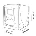 Ver imagem 7 de Caixa Termica 32 Litros Multifuncional 3 em 1 com Rodinhas
