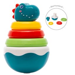 Brinquedo Dino Teimoso com Argolas e Chocalho Buba 17875 - 2