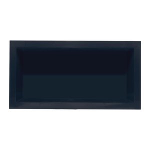Nicho Banheiro Embutir 30x60cm Plástico Preto - Gerplast, Opção: Preto
