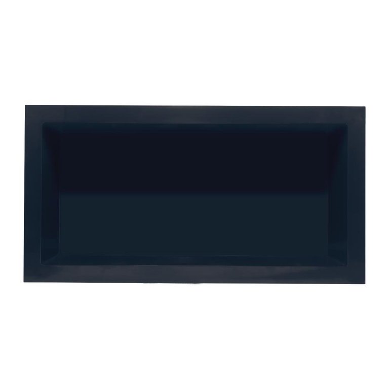 Nicho Banheiro Embutir 30x60cm Plástico Preto - Gerplast, Opção: Preto