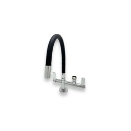Torneira Flexivel de Mesa Samer Metais com Saida para Maquina de Lavar Tubo 5/8 Black - 1