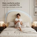 Ver imagem 5 de Cabeceira Cama Box Queen Colli 160cm Estofada Orgânica Moderna Suede Bege Claro - Desk Design