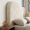 Ver imagem 6 de Cabeceira Cama Box Queen Colli 160cm Estofada Orgânica Moderna Suede Bege Claro - Desk Design