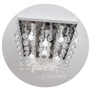 Ver imagem 2 de Lustre de Cristal Verdadeiro Quadrado 45x45 Cm Sala de Jantar, Sala, Quarto - Transparente