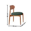 Ver imagem 4 de Conjunto Sala de Jantar Mesa 135cm Tampo Redondo Laminado e 4 Cadeiras Hope