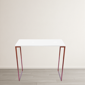 Mesa Aparador Retangular Industrial Aço Cobre Hall Pés Metálicos para Sala de Estar Decoração Vintag