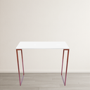 Ver imagem 1 de Mesa Aparador Retangular Industrial Aço Cobre Hall Pés Metálicos para Sala de Estar Decoração Vintag