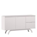 Ver imagem 1 de Balcão 2 Portas 2 Gavetas Com 150cm Rennes Off White - ÉdeCasaMóveis                                                                           