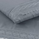Ver imagem 2 de Jogo Cama Casal Cherry Bordado Inglês 4pç 100% Poliéster - Cinza
