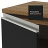 Armário de Cozinha Compacta com Pia 150cm Rustic/Preto Glamy Madesa 03 - 8