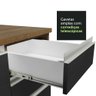 Armário de Cozinha Compacta com Pia 150cm Rustic/Preto Glamy Madesa 03 - 9