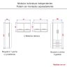 Guarda Roupa Dormitório Modulado Alpes Solteiro - Roupeiro Luciane M03:Rosa - 5