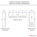 Ver imagem 5 de Guarda Roupa Dormitório Modulado Alpes Solteiro - Roupeiro Luciane M03:Rosa