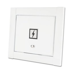 Visor Luz energia linear hat branco fosco Top Design Moderno Inovador - 1