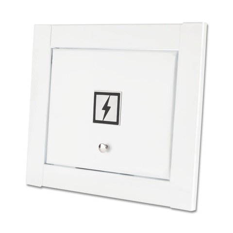 Visor Luz Energia Linear Hat Branco Fosco Top Design Moderno Inovador