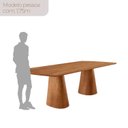 Ver imagem 6 de Mesa de Jantar com Kit 6 Cadeiras Madeira Maciça/MDF Monaco Linho Palha/Imbuia