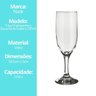 Taça para Espumante e Champanhe Gallant Vidro 195ml Nadir - 6