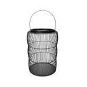 Ver imagem 1 de Lanterna Decorativa em Metal Preto 50x24x24 cm - D’Rossi Vaso Decorativo