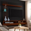 Ver imagem 6 de Painel para Tv de até 55" Suspenso Éden Preto/canela