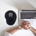 Ver imagem 5 de Mousepad Ergonomico com Suporte Pulso Mouse Pad Gel Descanso Neoprene Home Office Escritorio