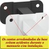 04 Suportes Refletor Base Reta Braço 100 Cm 4 Cjts - Branco - 3