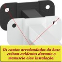 Ver imagem 3 de 04 Suportes Refletor Base Reta Braço 100 Cm 4 Cjts - Branco