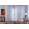 Cortina Sala Voal Quadriculado Charm Decoraçao 6,00x2,20:branco - 2