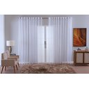 Ver imagem 1 de Cortina Sala Voal Quadriculado Charm Decoraçao 6,00x2,20:branco