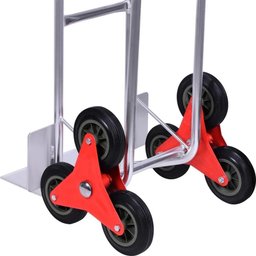 Carrinho para Carga 150kg Alumínio Roda Tripla Pneu Maciça Worker - 2