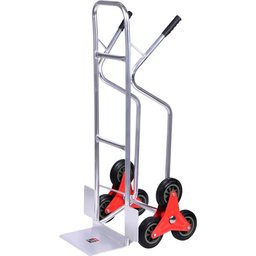 Carrinho para Carga 150kg Alumínio Roda Tripla Pneu Maciça Worker - 6