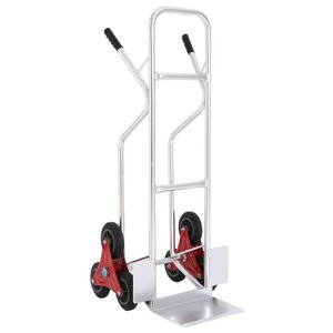 Carrinho para Carga 150kg Alumínio Roda Tripla Pneu Maciça Worker
