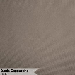 Kit 6 Poltronas Decorativa Sala de Estar Luana Base Gold Suede Cappuccino - Montanaris Decor Md Mont - 7