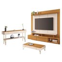 Ver imagem 1 de Home Suspenso Zenith Cinamomo Off White com Mesa de Centro Cadenza e Aparador Vivant Off White
