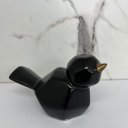 Ver imagem 3 de Pássaro preto de cerâmica trabalhado decorativo