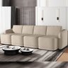 Sofá Cama para Sala de Estar 5 Lugares 436cm Montserrat K01 Linho Bege - Lyam Decor - 2
