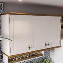 Ver imagem 2 de Aéreo Retrô 3p Off White-nogueira Armário Cozinha