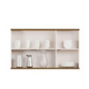 Ver imagem 3 de Aéreo Retrô 3p Off White-nogueira Armário Cozinha