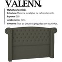 Ver imagem 3 de Cabeceira Casal 140 cm Valenn Linho SL 74 Peer