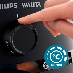 Fritadeira Air Fryer Serie 1000 Xl Philips Walita 6,2l Preta Na130 1700w 127v - 6